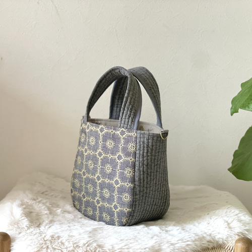 ⚮̈ミナペルホネン anemone × ヌビ まるっこトート ヌビバッグ トート