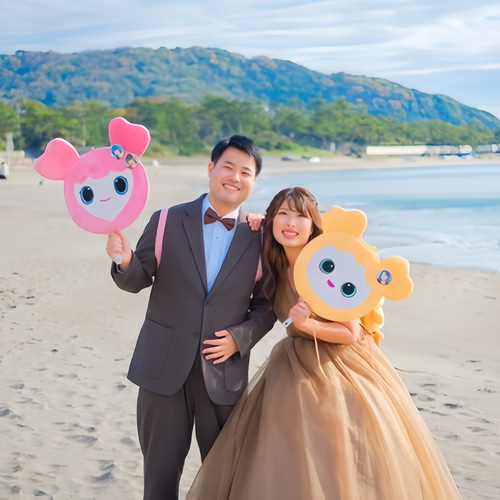 実例写真！パーティードレス ブラウン 前撮り キャミソール ソフト  