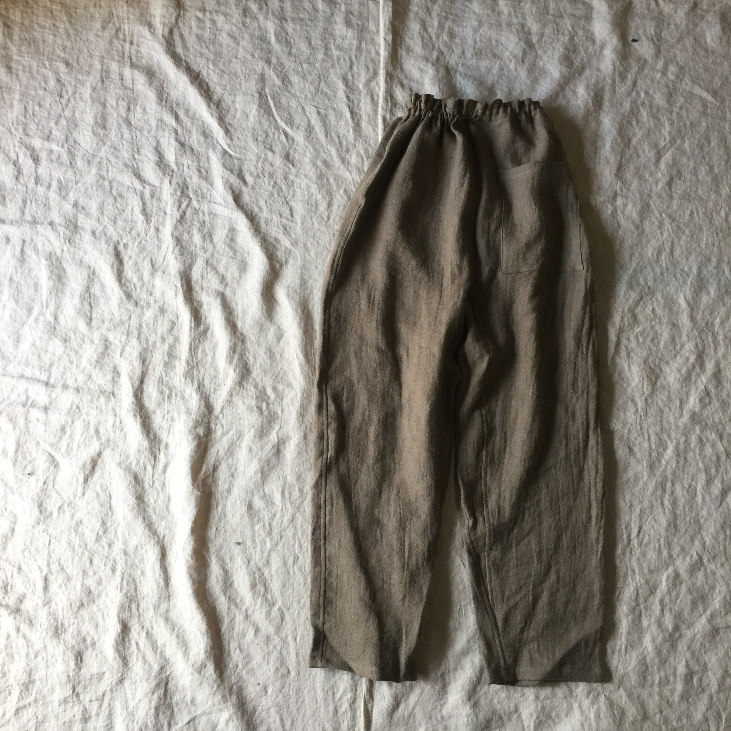 リネンウールのもんぺ モカ ロングパンツ nuuMonpe 通販｜Creema 