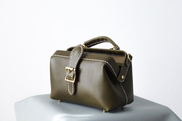 【切線】超人氣！橫扣包，手工真皮單肩包，女士款，全手工縫製，秋冬包 第12張的照片