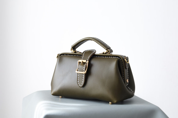 【切線】超人氣！橫扣包，手工真皮單肩包，女士款，全手工縫製，秋冬包 第3張的照片