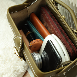 【切線】超人氣！橫扣包，手工真皮單肩包，女士款，全手工縫製，秋冬包 第14張的照片