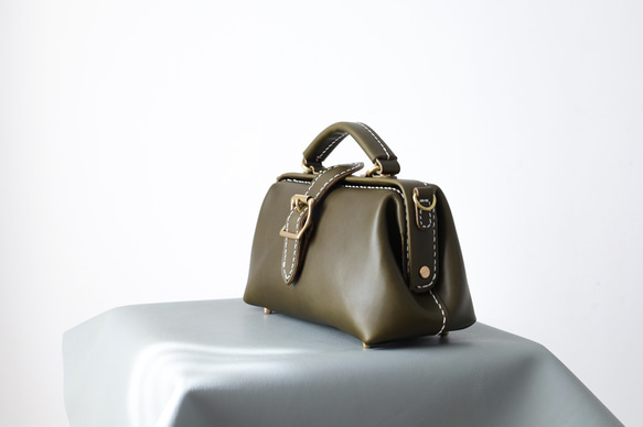 【切線】超人氣！橫扣包，手工真皮單肩包，女士款，全手工縫製，秋冬包 第5張的照片