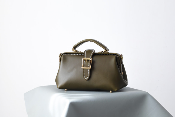 【切線】超人氣！橫扣包，手工真皮單肩包，女士款，全手工縫製，秋冬包 第2張的照片