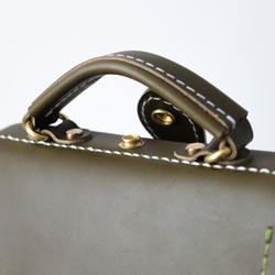 【切線】超人氣！橫扣包，手工真皮單肩包，女士款，全手工縫製，秋冬包 第11張的照片