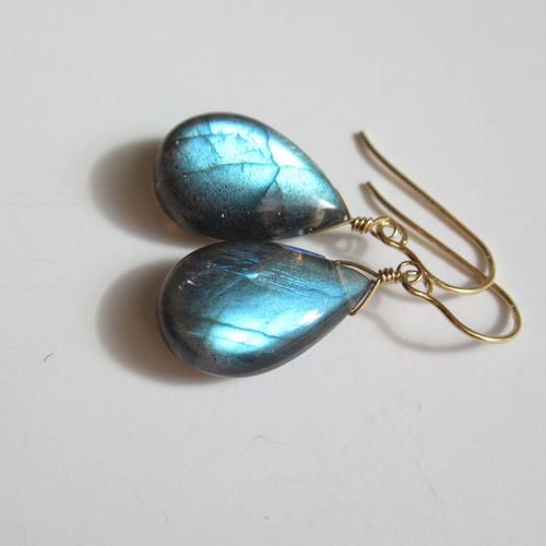 14kgfラブラドライトバタフライピアス/イヤリング 【公式通販】