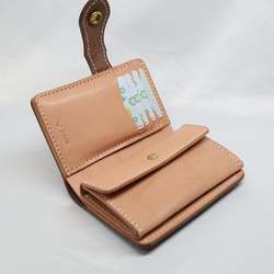 《数量限定品》栃木レザー ハーフウォレット（ブラウン色）送料無料 15枚目の画像