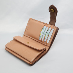 《数量限定品》栃木レザー ハーフウォレット（ブラウン色）送料無料 9枚目の画像