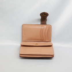 《数量限定品》栃木レザー ハーフウォレット（ブラウン色）送料無料 12枚目の画像