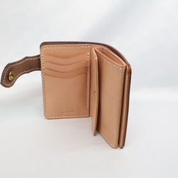 《数量限定品》栃木レザー ハーフウォレット（ブラウン色）送料無料 7枚目の画像