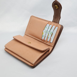 《数量限定品》栃木レザー ハーフウォレット（ブラウン色）送料無料 10枚目の画像