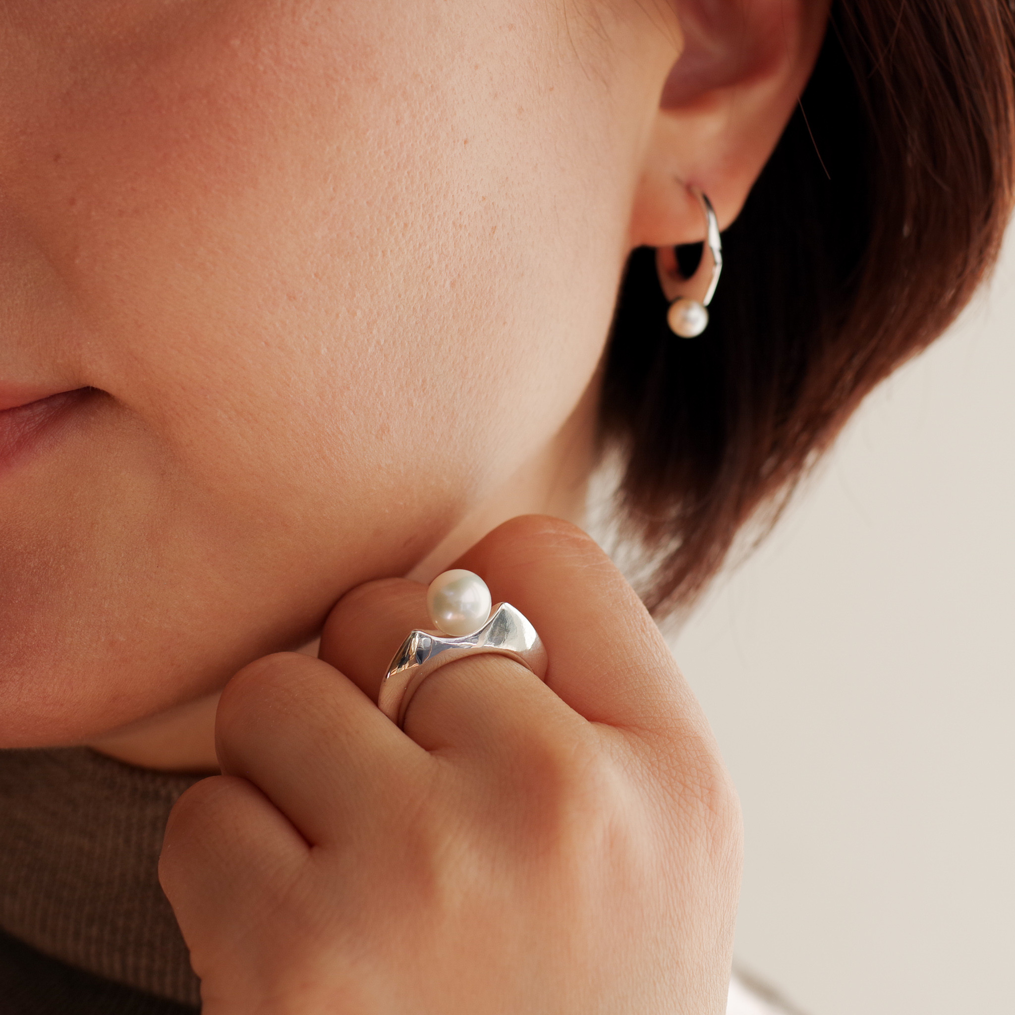 RING |SR-6| bigger pearl