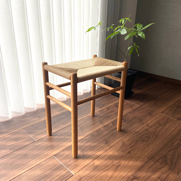 ペーパーコードスツール M クルミ | iichi 日々の暮らしを