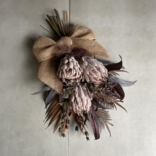 プロテアのドライ風アーティフィシャルスワッグ スワッグ atelier