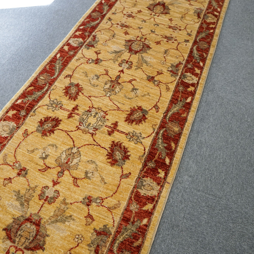 ガズニウール手織りギャッベ 305cm×208cm ラグ ギャベ ペルシャ絨毯