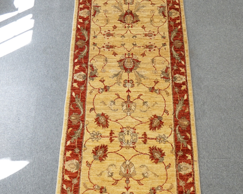 ガズニウール手織りギャッベ 305cm×208cm ラグ ギャベ ペルシャ絨毯