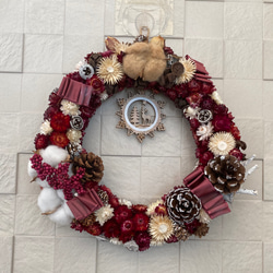 千日紅のリース フラワー・リース プレゼント 母の日 リース 七色の花