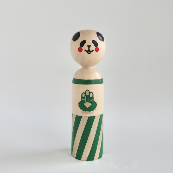 リバーシブル パンダこけし 7枚目の画像