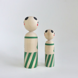 リバーシブル パンダこけし 15枚目の画像