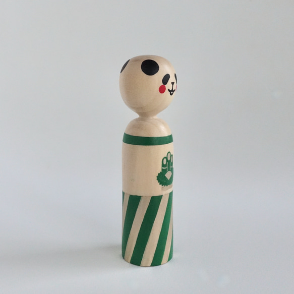 リバーシブル パンダこけし 10枚目の画像