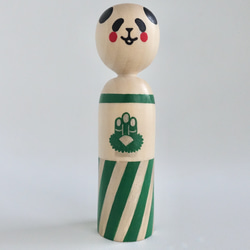 リバーシブル パンダこけし 8枚目の画像