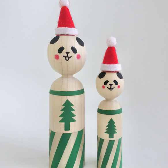 リバーシブル パンダこけし 18枚目の画像