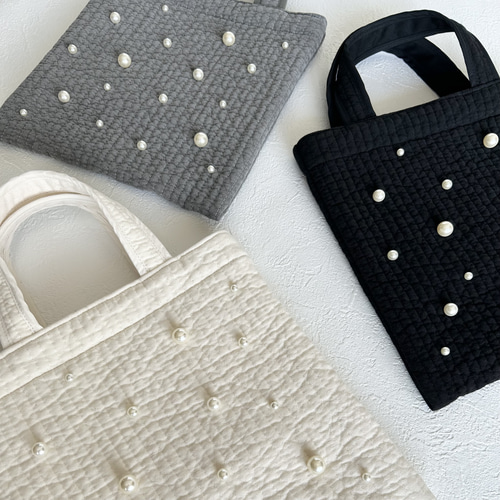 すっきりきれいめ大人のヌビバッグ【mini パール】サブバッグ