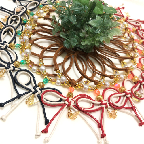 送料無料】⛩️お正月叶結び蝶々⛩️業務用チョーカー【20本