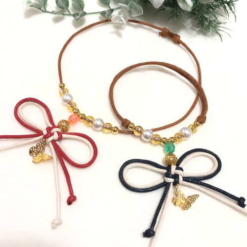 送料無料】⛩️お正月叶結び蝶々⛩️業務用チョーカー【20本