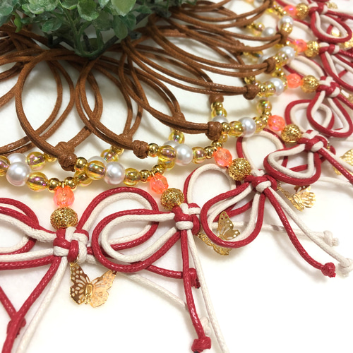 送料無料】⛩️お正月叶結び蝶々⛩️業務用チョーカー【20本