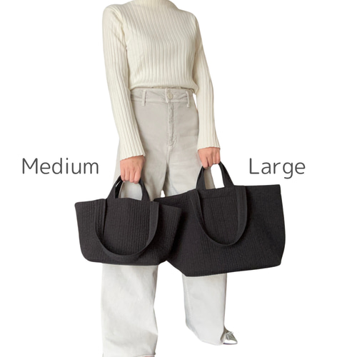 自立する♪すっきりきれいめ大人のヌビバッグ【Medium】ショルダー