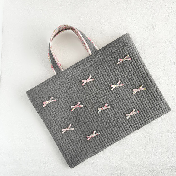 h　ヌビバッグ　リボン　レッスンバッグ ヌビ レッスンバッグ リボン/サブバッグ ヌビバッグ レッスンバッグ