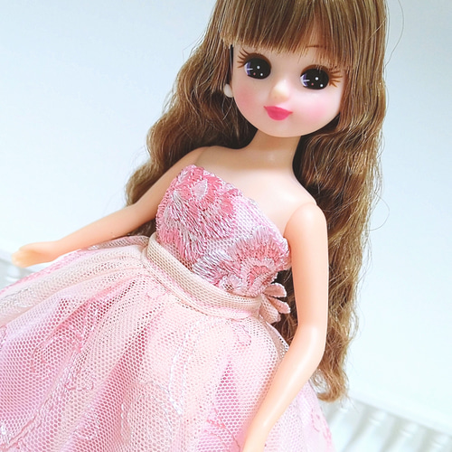 一点物♥リカちゃん服✿✿✿ピンクの花園deルンルンルン✿✿✿ ドレス