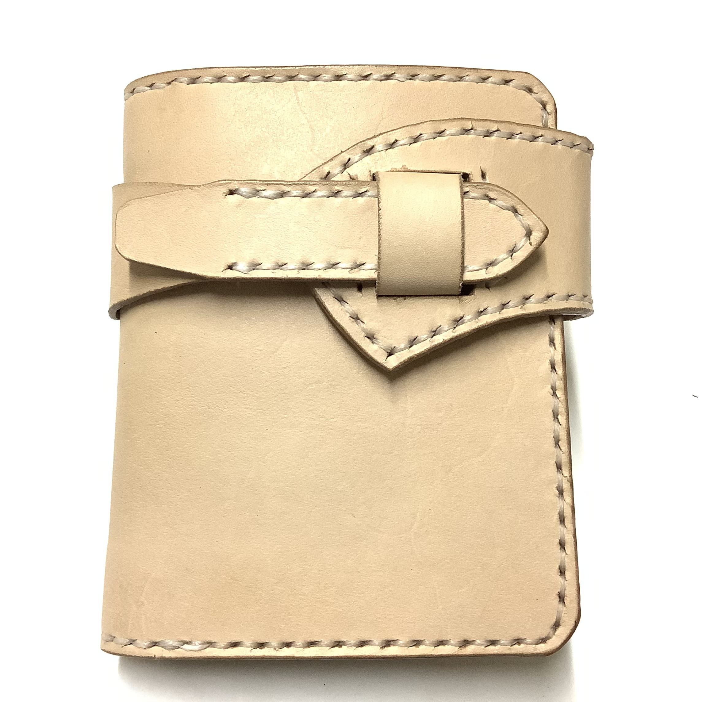 一点物☆レザークラフト 総手縫い 本革(牛ヌメ革) ミドルウォレット (バイカーズウォレット・ライダーズウォレット)