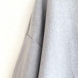 ストレッチウールのオフタートルプルオーバー/ラビットグレー 6枚目の画像