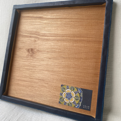 紅型ファブリックパネル 松竹梅丸紋 タペストリー・壁掛け 紅型工房