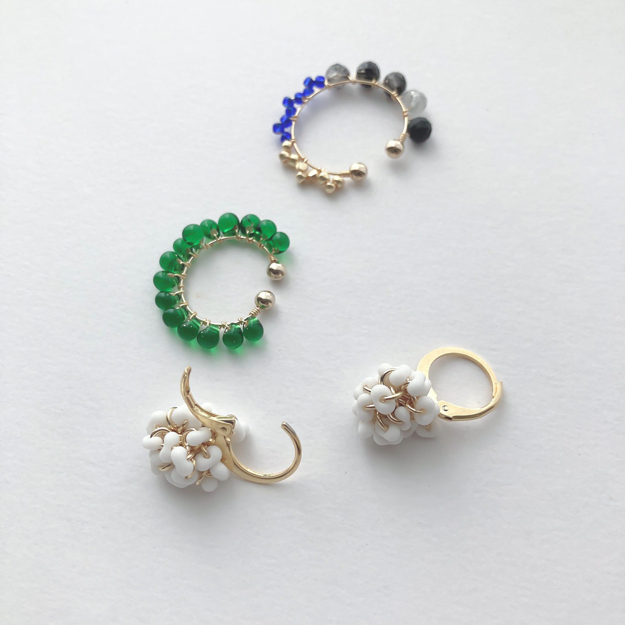 PIERCE＆EAR CUFF:「Hypericum」shy berry