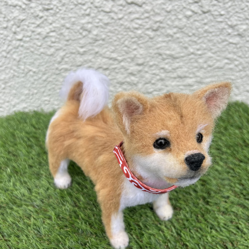 羊毛フェルト　柴犬　子犬 Yahoo!オークション - 羊毛フェルト 犬 柴犬 子犬