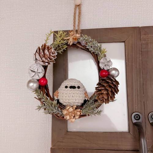 ぷうあ「クリスマスリース」「シマエナガと鳥籠」「2猫'Sとクローバー」 ぷうあ様専用「クリスマスリース」「シマエナガと鳥籠」「2猫´S