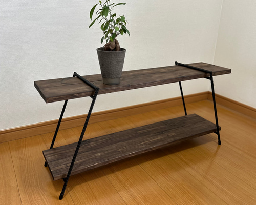 送料込み】アイアンシェルフ アイアンラック キャンプ収納 観葉植物棚