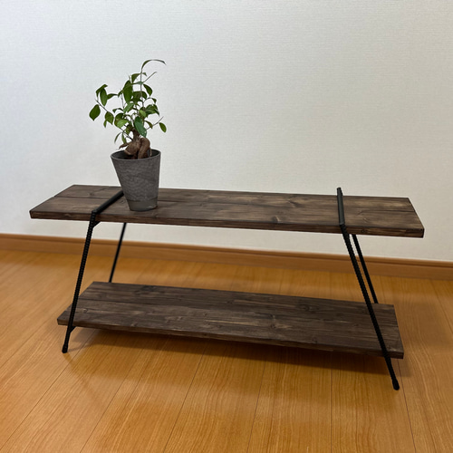 送料込み】アイアンシェルフ アイアンラック キャンプ収納 観葉植物棚