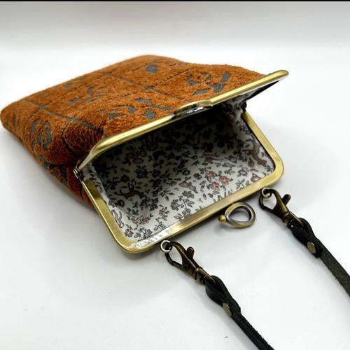 ⚮̈ ミナペルホネン/Lulu/がま口ポーチ ショルダーバッグ