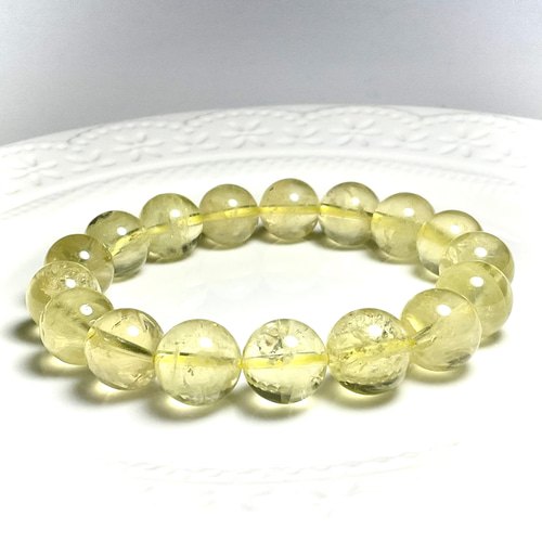 9mm＊レモンクォーツのブレスレット✨✨ ブレスレット うさちょこ  