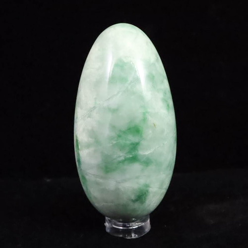 糸魚川翡翠 ヒスイ 緑 68mm エッグ 138.7g #67807 天然石 榎本通商