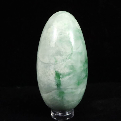 糸魚川翡翠 ヒスイ 緑 68mm エッグ 138.7g #67807 天然石 榎本通商