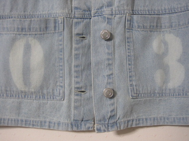 １点　ショートGジャン　ナンバー【0３】デニム　ミリタリー／Ｇジャン／コットン／デニム