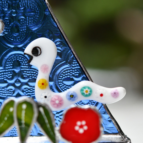 ステンドグラス 富士山と巳 松竹梅 その他インテリア雑貨 もえくる