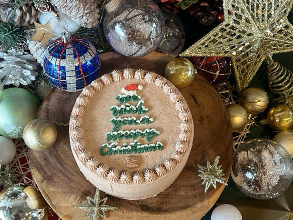 X'mas tree cake / 4号サイズ/クリスマスケーキ/クリスマス2024 5枚目の画像