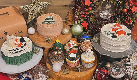 X'mas tree cake / 4号サイズ/クリスマスケーキ/クリスマス2024 7枚目の画像