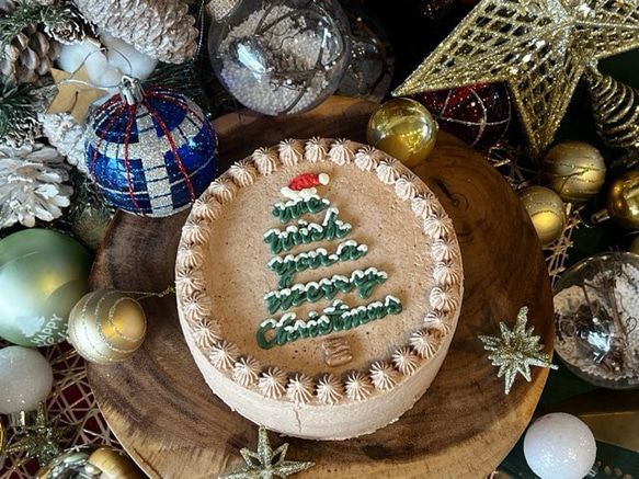 X'mas tree cake / 4号サイズ/クリスマスケーキ/クリスマス2024 4枚目の画像
